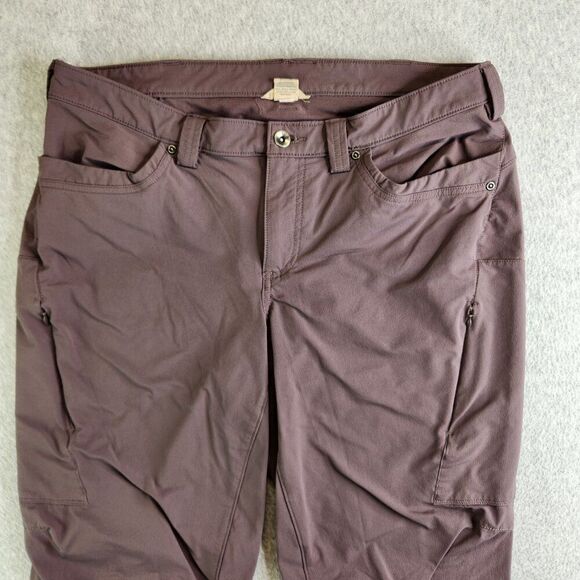 Duluth Pants Womens 14 Purple Softshell Articulated Reflective Hiking Camping - Picture 2 of 13